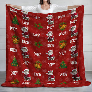 Custom Cat Photo Blanket For Christmas TH10 896023