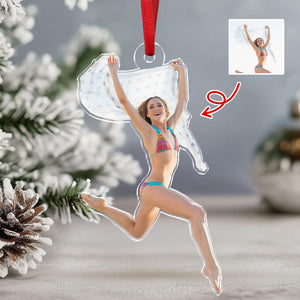 Custom Funny Photo Christmas Acrylic Ornament Christmas Gift HA75 897828