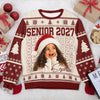 Custom Photo Senior 2027 Graduation Ugly Christmas Sweater LM32 669911