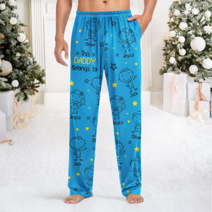 This Grandpa Dad Belongs To Kids - Personalized Sweatpants HO82 900312