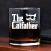 The CatFather For Cat Lovers Personalized Whiskey Glass LM32 893525