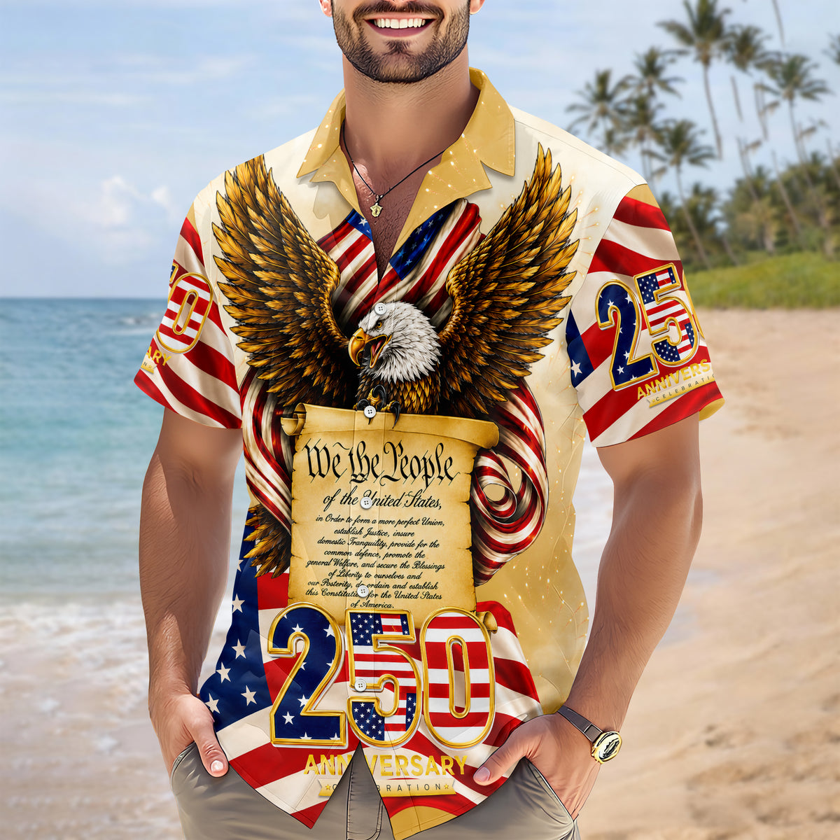 We The People 250 Anniversary Patriotic Hawaii Shirt HA75 921618