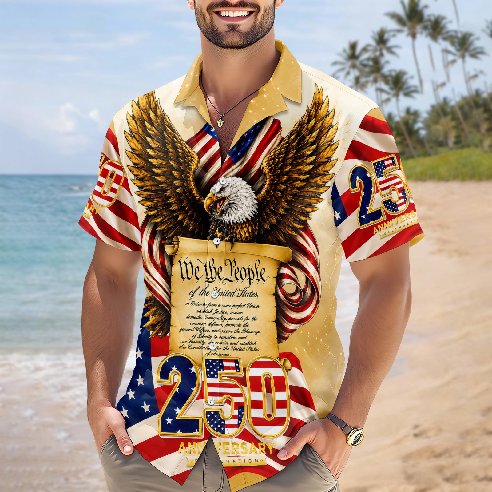 We The People 250 Anniversary Patriotic Hawaii Shirt HA75 921618