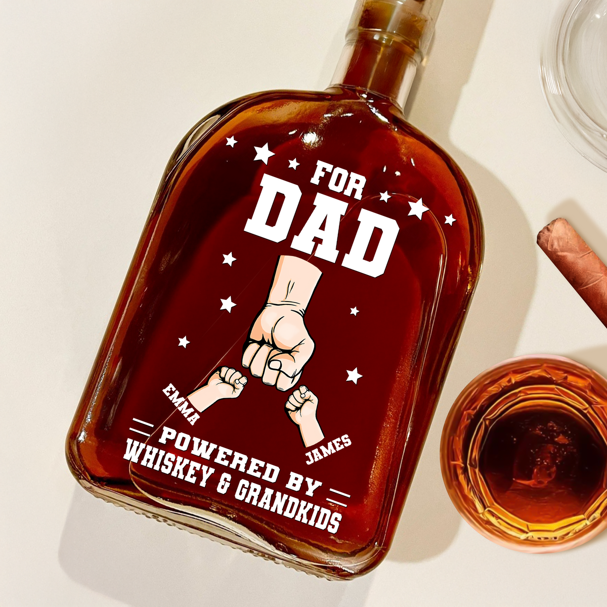 From The Reason You Drink - Family Personalized Whiskey Bottle HA75 892486