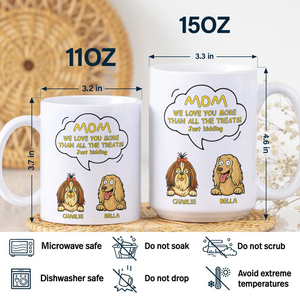 Custom Dog Clipart Just Kidding For Dog Lover Mug TH10 892695