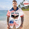 Custom Name Patriotic 250th Anniversary God Bless America Eagle Hawaii Shirt HO82 901200