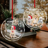 Custom Dog Cat Photo Life Would Be Boring Without Me Circle Glass Ornament CH07 896266