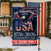 Custom Name Faith, Family & Freedom America 250 Years Patriotic Garden Flag LM32 897165