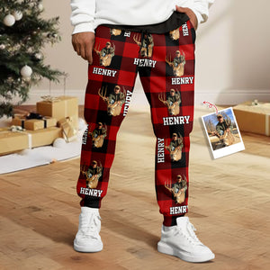 Custom Photo Deer Hunting Sweatpants Christmas Gift For Deer Hunters HA75 898266