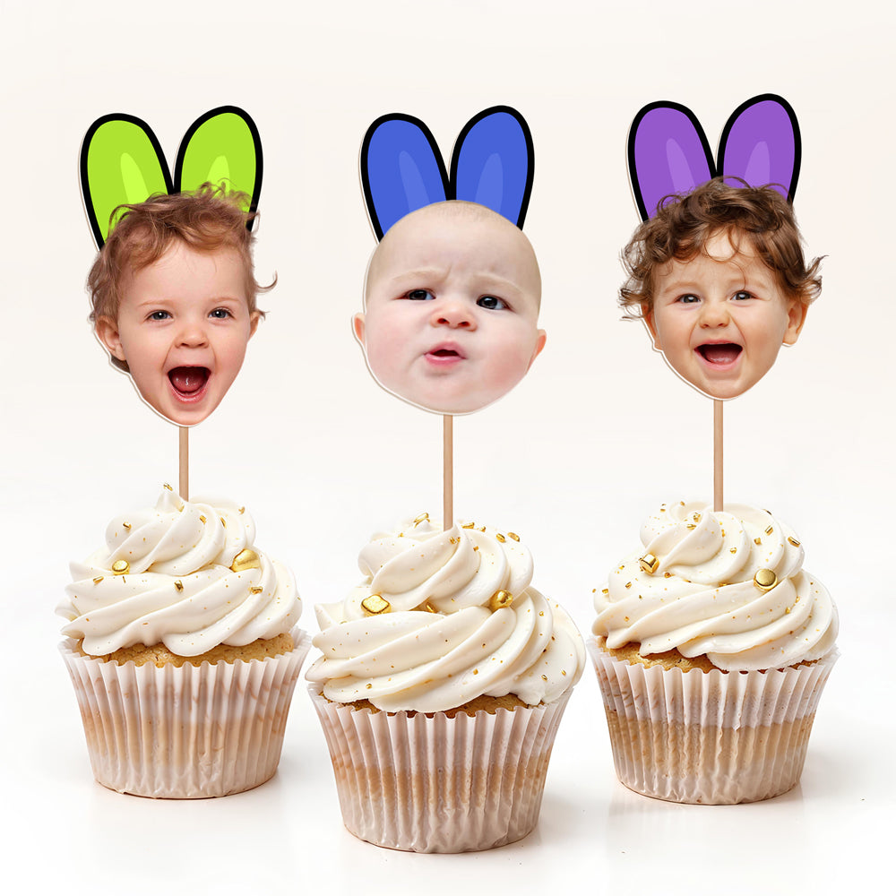 Custom Photo Favorite Peep For Easter Day Cupcake Topper TH10 892517