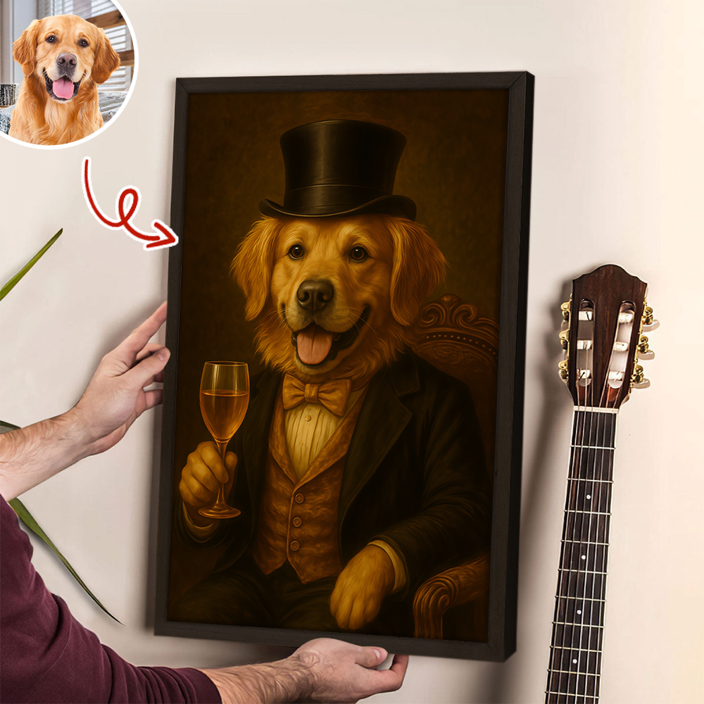 Custom Photo Fine Dog Finer Wine Poster Gift For Dog Lovers HO82 894584