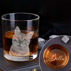 Custom Your Cat Photo And Name Whiskey Glass TH10 892779