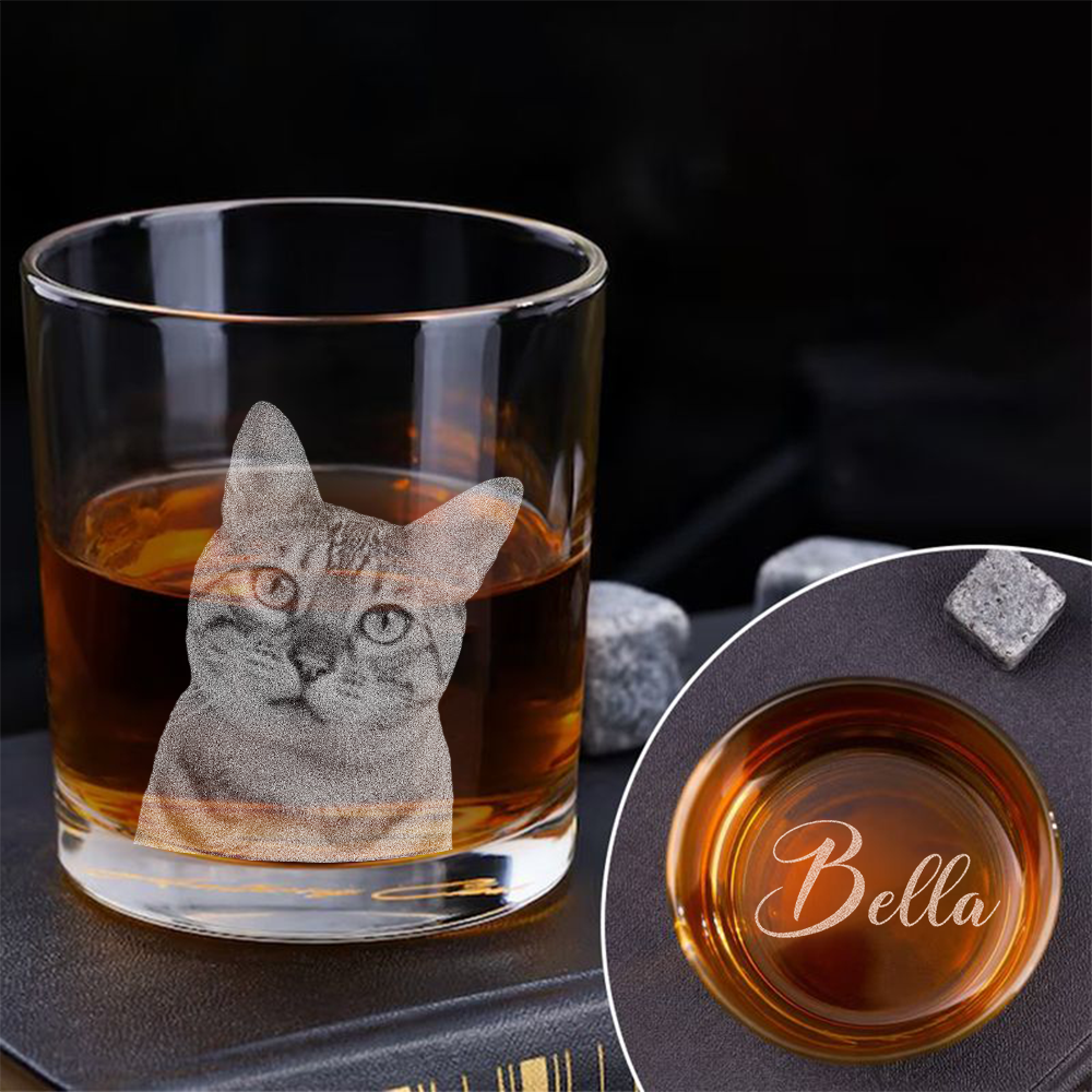 Custom Your Cat Photo And Name Whiskey Glass TH10 892779