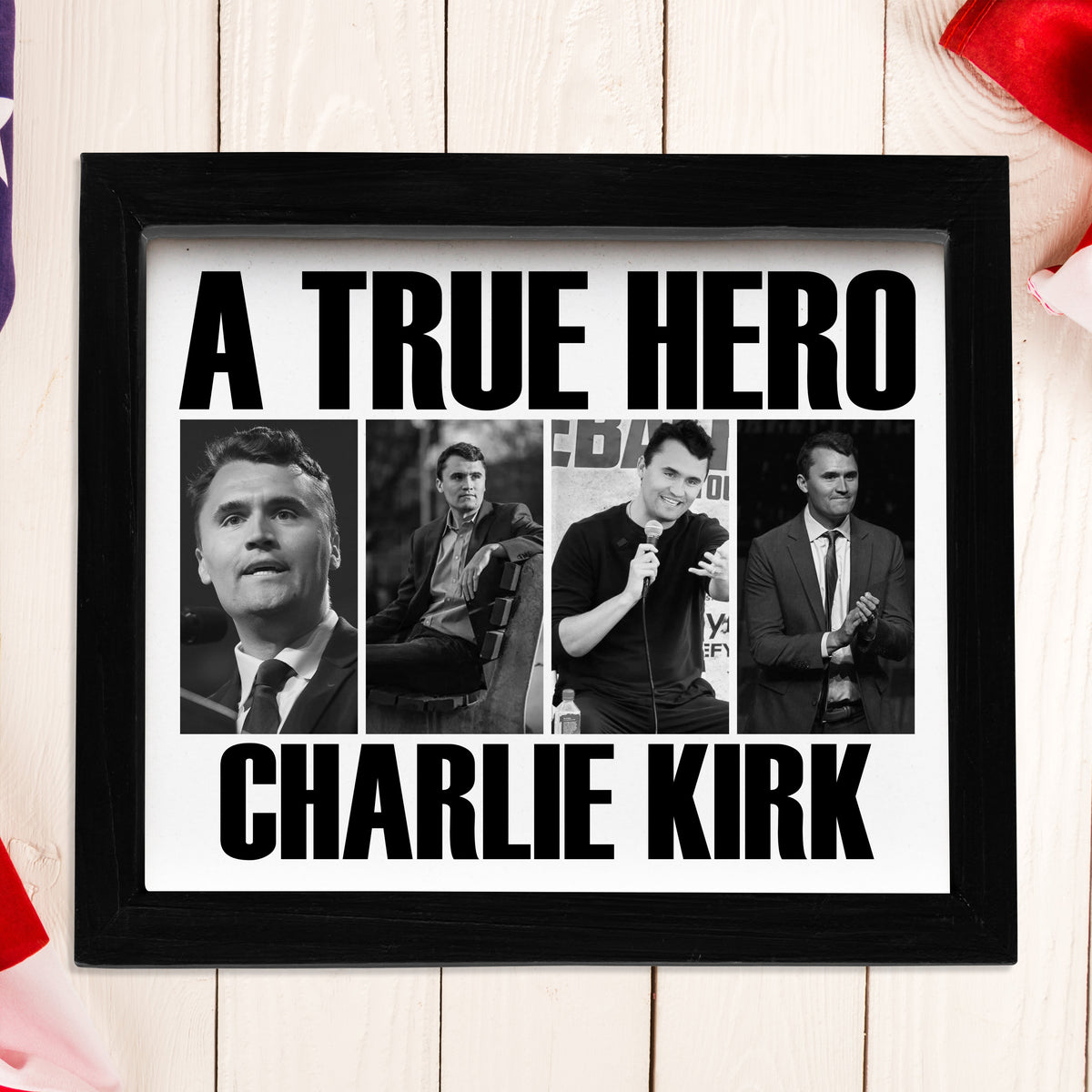 A True Hero Charlie Kirk Rest In Peace Picture Frame HO82 65772