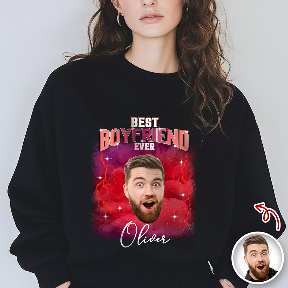Custom Photo Best Boyfriend, Girlfriend Ever Couple Shirt TH10 894491