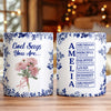 Custom Name Letter God Says I Am Flower Toile De Jouy Style Print Full Mug LM32 895391