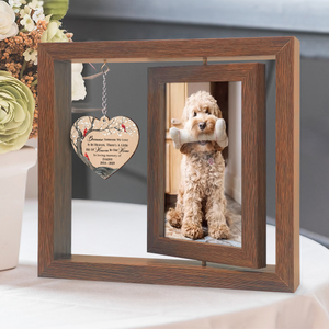 I'm Always With You Dog Memorial Rotating Wooden Picture Frame TH10 894199