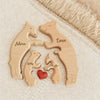 Custom Bear Family Shaped Wooden Puzzle - Personalized Engraved Family Name Puzzle Mother's Day, Father's Day Gift CH07 910792