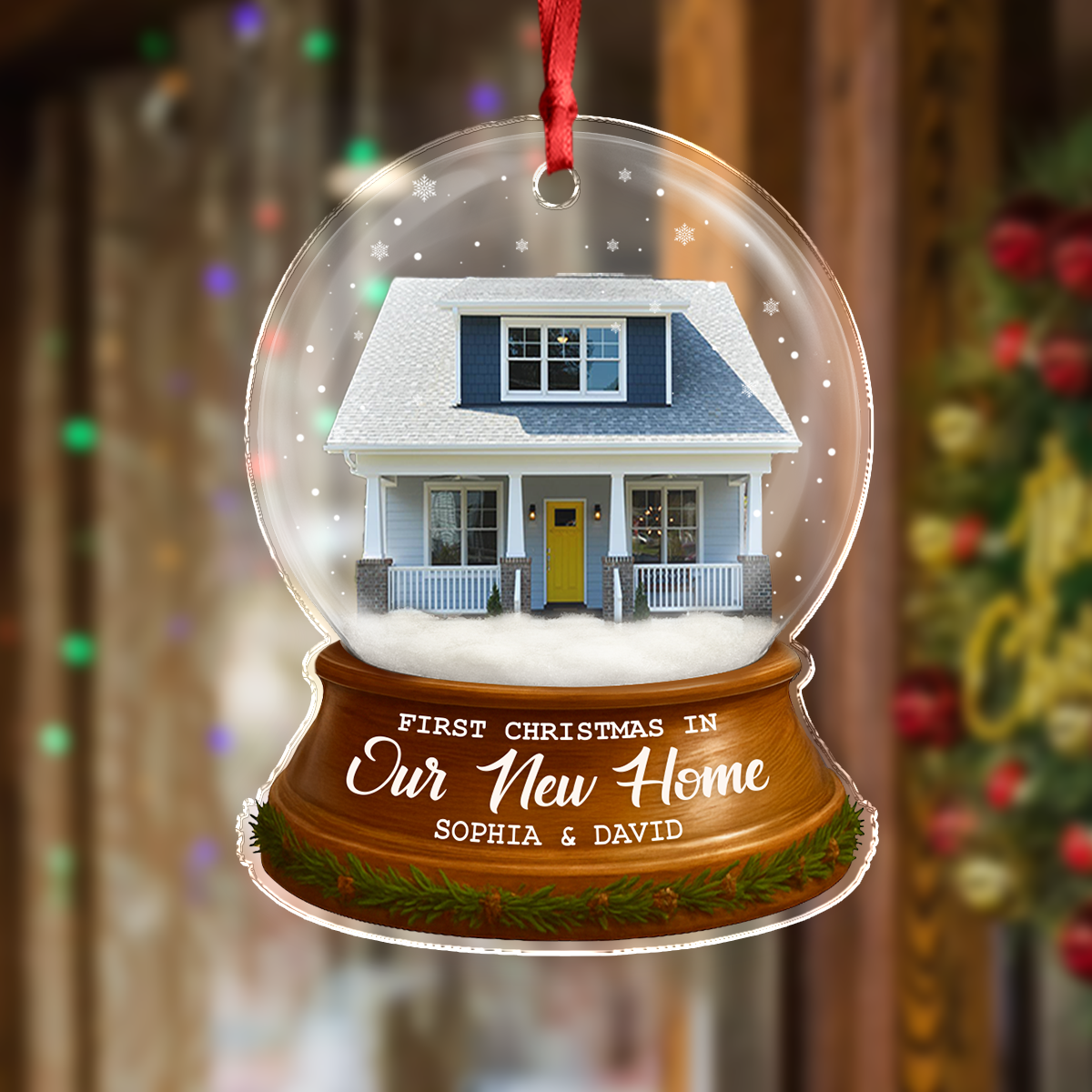 Custom New Home Photo Acrylic Ornament Housewarming Gift For Family CH07 899934