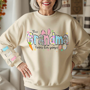 Personalized Name Grandma Gift For Mother's Day Sleeve Printed Sweatshirt LM32 893151