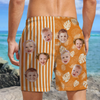 Custom Funny Face Tropical Floral Hawaiian Beach Shorts CH07 911562