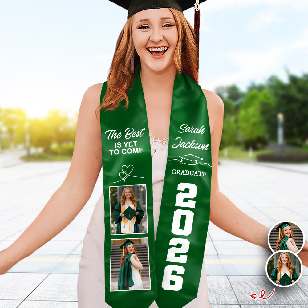 Custom Photo Graduate 2026 Stole Sash TH10 898775