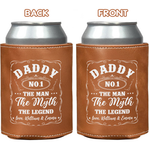 The Man The Myth The Legend Leather Can Cooler Holder Gift For Dad TH10 894091