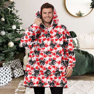 Custom Face Photo Dog Cat Hoodie Blanket  For Dog Cat Lovers HA75 898282