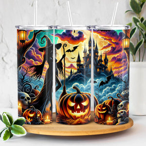 Halloween Witches And Pumpkin Skinny Tumbler HO82 894958