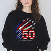 1776–2026 250 Years America Anniversary Embroidered Effect Dark Shirt LM32 668917