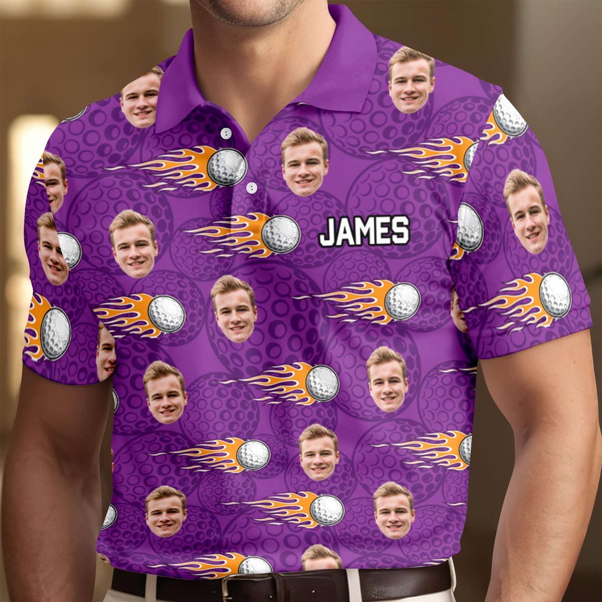 Custom Face Polo Shirt Gift for Golfer CH07 910080