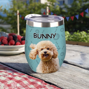Custom Photo Dog And Cat Wine Tumbler TH10 892835