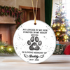Custom Dog Photo No Longer By My Side Forever In My Heart Memorial Ceramic Ornament HO82 903612