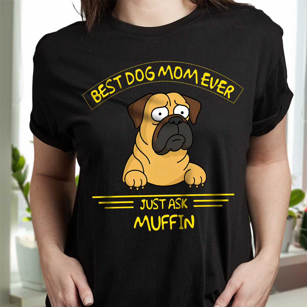 Best Dog Dad/Mom Ever Dark Shirt Personalized Gift For Dog Lovers HO82 893722