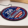 Custom Family Name 250 Years Of Freedom 1776-2026 4th Of July Stained Glass Suncatcher HO82 901498