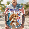 Custom Photo Pet Dad Pet Mom Independence Day Hawaii Shirt LM32 893439