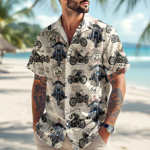 Custom Photo Motorcycle Familly Hawaii Shirt Gift for Dad, Boyfriend, Husband HO82 893752