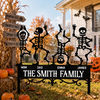 Custom Family Member Skeleton Garden Stake - Personalized Gifts for Halloween CH07 180210