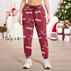 Hockey Custom Name - Personalized Sweatpants Gift For Hockey Lovers HO82 900190