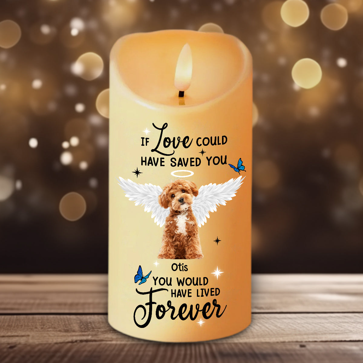 Custom Photo You Were My Favorite Hello and My Hardest Goodbye Led Candle CH07 895718