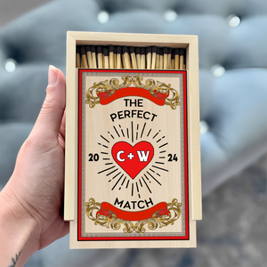 Personalized Gift For Couple Anniversary Unique Large Matchbox LM32 893799
