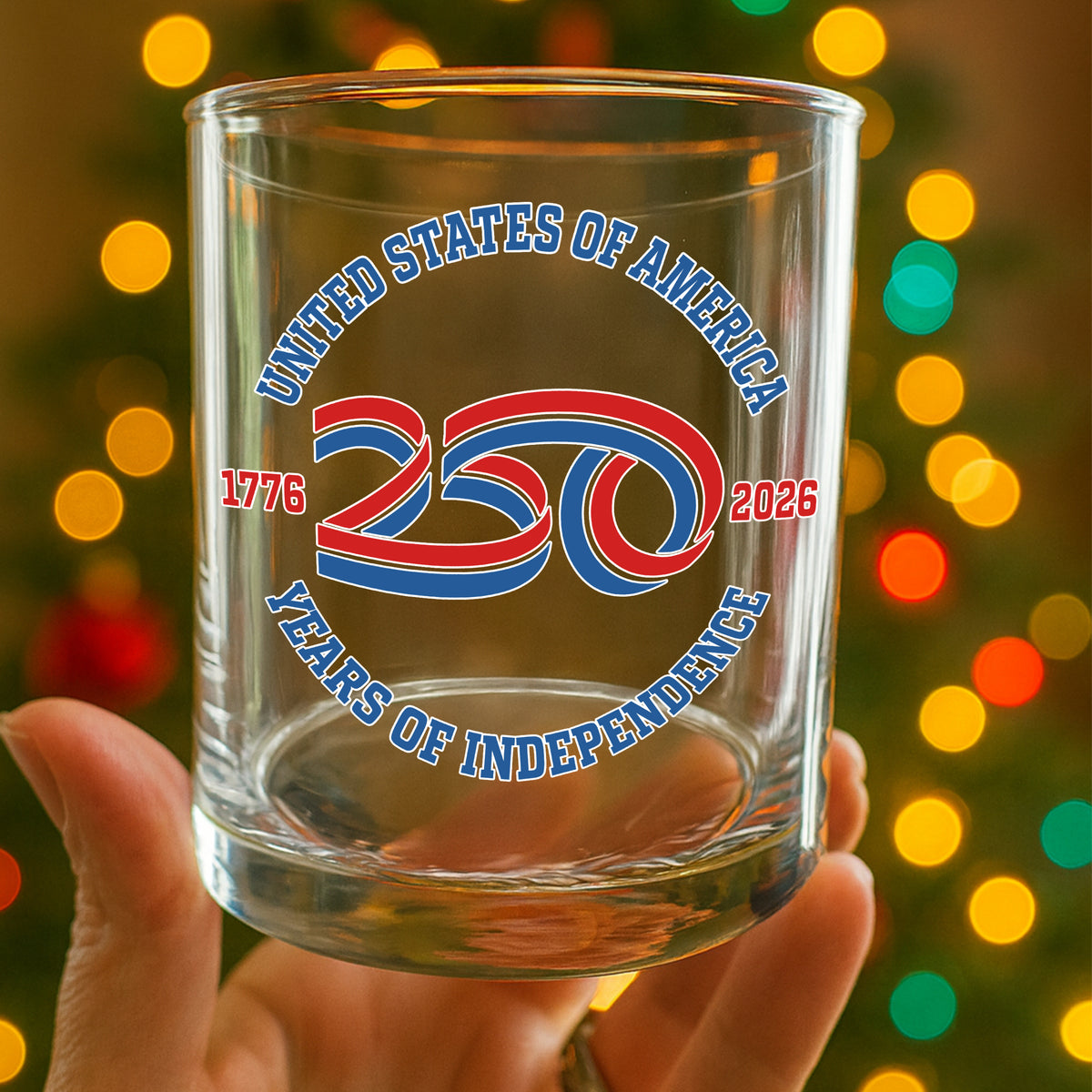 USA 250 Years Of Independence Whiskey Glass CH07 896768
