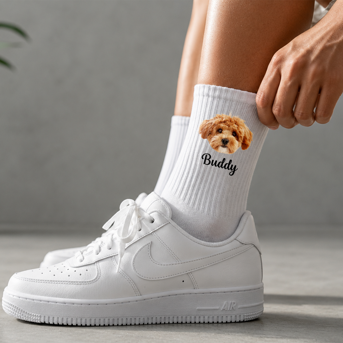 Custom Photo And Name Printed Socks For Pet Lovers TH10 170861