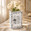 God Says I Am Name Letter In Bible Toile De Jouy Style - Personalized Book Vase TH10 170659
