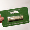 Personalized Gift Merry Christmas BRUH Money Holder Card LM32 897325
