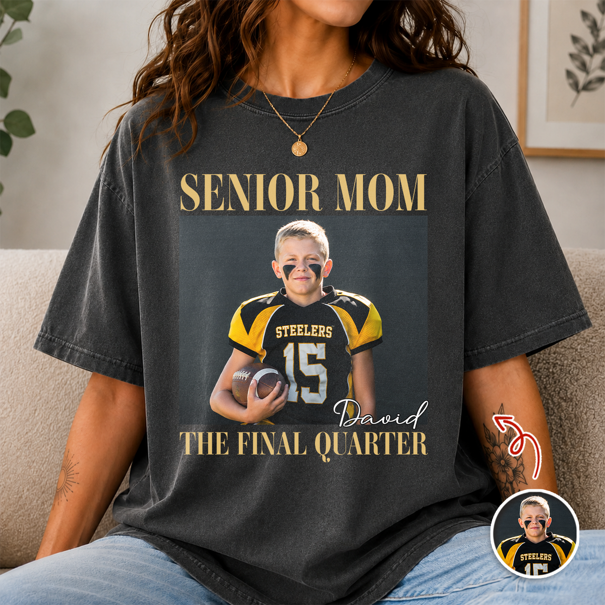 Custom Senior Football Mom Dad Comfort Shirt CH07 180296