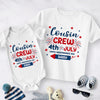 Personalized Kid Name Cousin Crew 4th of July Baby Onesie LM32 893519