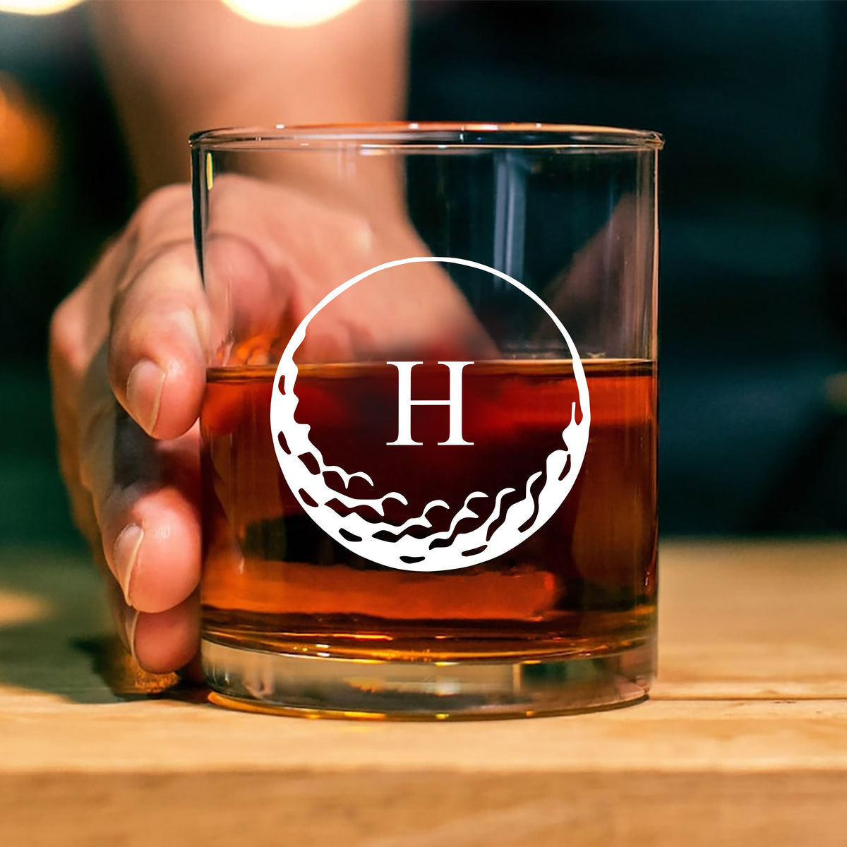 Personalized Golf Engraved Rock Glass Gift for Golfer HA75 898524