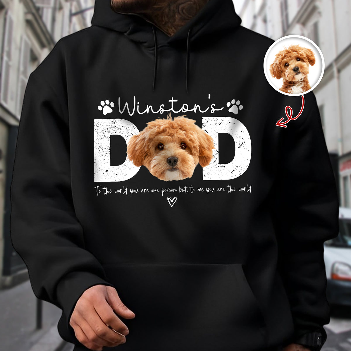 Custom Photo Dog Dad Dark Shirt Fathers Day Gift For Dog Cat Owner HA75 921376