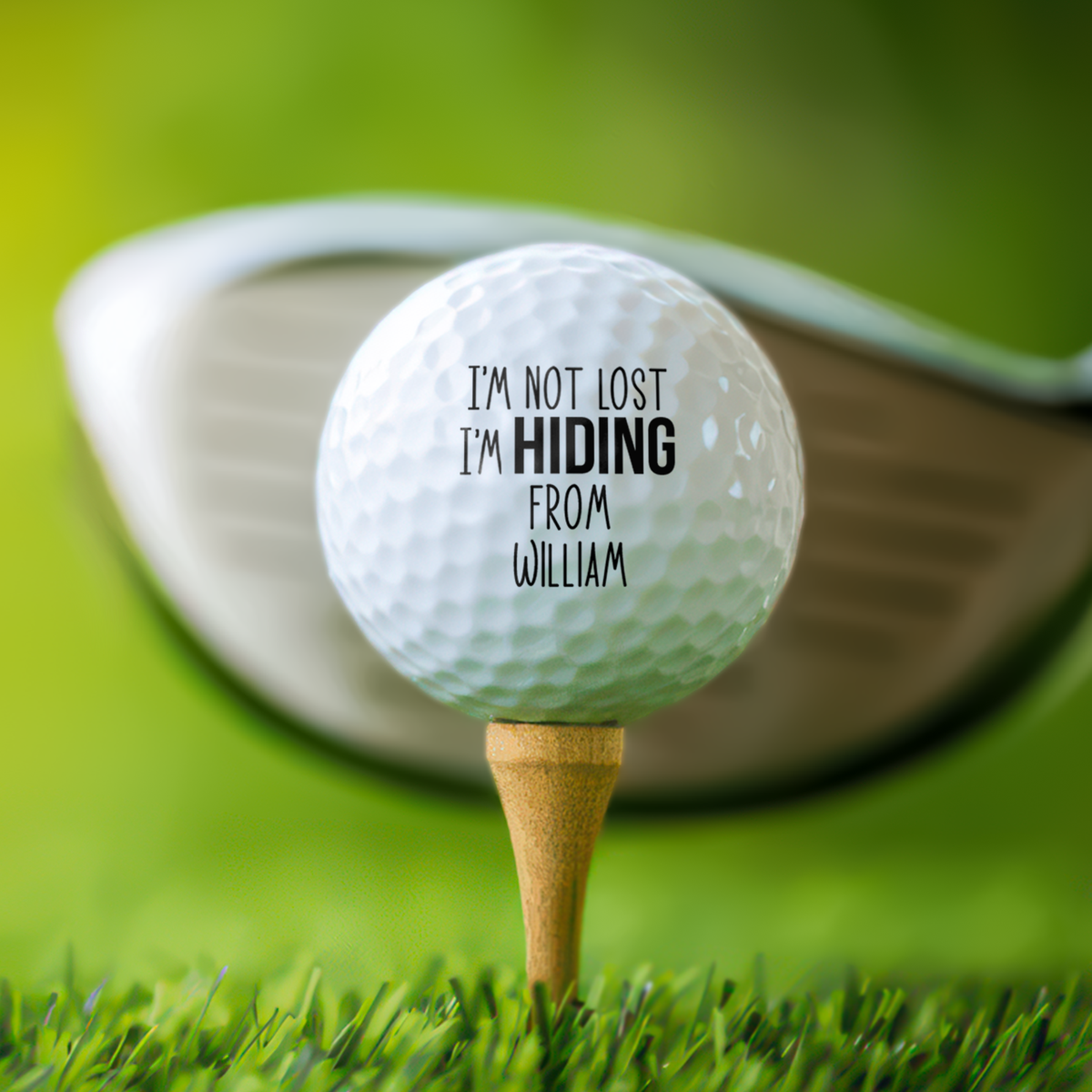 Custom Name I'm Not Lost I'm Hiding Golf Ball LM32 899855